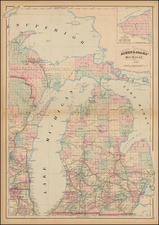 Midwest and Michigan Map By Asher  &  Adams