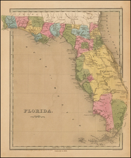 Southeast Map By Thomas Gamaliel Bradford