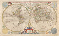 World and World Map By Herman Moll