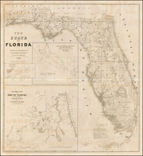 Florida Map By United States Bureau of Topographical Engineers