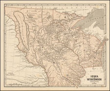 Midwest, Wisconsin, Plains and Iowa Map By Sidney Morse  &  Samuel Breese