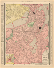 New England and Massachusetts Map By Rand McNally & Company