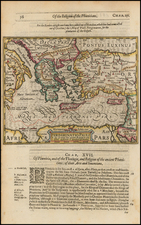 Mediterranean, Other Islands, Holy Land, Turkey & Asia Minor and Greece Map By Jodocus Hondius / Samuel Purchas