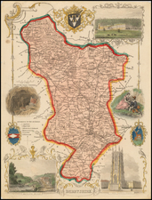 British Isles and British Counties Map By Thomas Moule