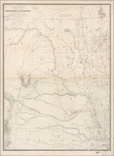 Midwest, Plains, Kansas, Nebraska, North Dakota, South Dakota, Colorado, Montana and Wyoming Map By G.K. Warren