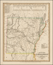 Arkansas Map By Joseph Meyer  &  Carl Radefeld