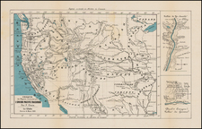 Southwest, Rocky Mountains and California Map By P. Chaix