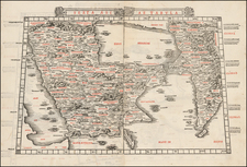 Middle East and Arabian Peninsula Map By Bernardus Sylvanus
