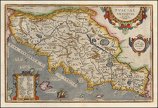 Italy Map By Abraham Ortelius