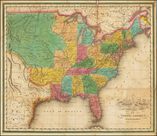 United States Map By John Melish