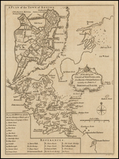 New England Map By London Magazine / John Lodge