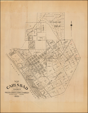 California and San Diego Map By South Coast Land Company