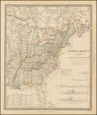 United States and Canada Map By SDUK