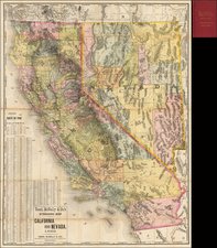 Southwest, Nevada and California Map By Rand McNally & Company