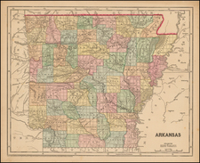 South and Arkansas Map By Sidney Morse  &  Samuel Breese