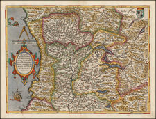 Northern Italy Map By Abraham Ortelius