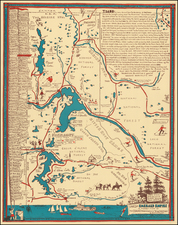 Rocky Mountains, Idaho, Montana and Pictorial Maps Map By Marie McLean