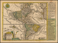 California as an Island and America Map By Johann George Schreiber