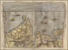 Indian Ocean, India, Other Islands, Central Asia & Caucasus and Middle East Map By Giovanni Battista Ramusio