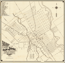 San Francisco & Bay Area and Other California Cities Map By George H.  Hare