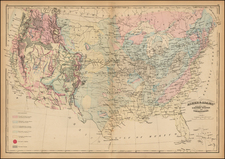 United States Map By Asher  &  Adams