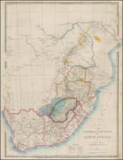 South Africa Map By James Wyld