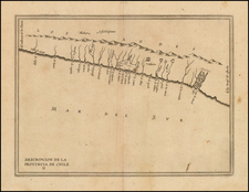 South America and Chile Map By Antonio de Herrera y Tordesillas