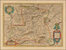 Spain Map By Jodocus Hondius