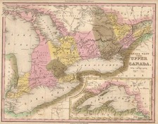 Midwest and Canada Map By Henry Schenk Tanner