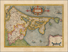 Netherlands Map By  Gerard Mercator