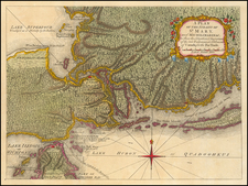 Michigan and Canada Map By London Magazine