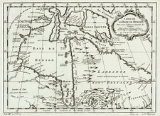 Canada Map By Jacques Nicolas Bellin