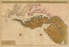 Mid-Atlantic, Maryland, Delaware, Southeast and Virginia Map By Pierre Mortier