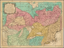 New England, Midwest, Canada and Eastern Canada Map By Universal Magazine