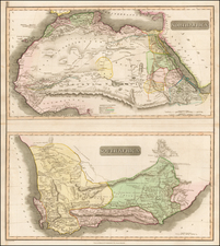 North Africa and South Africa Map By John Thomson