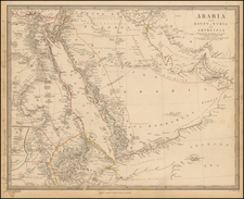 Middle East, Arabian Peninsula, Egypt and North Africa Map By SDUK