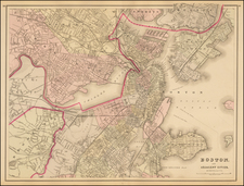 New England Map By O.W. Gray