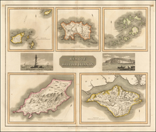 British Isles and British Counties Map By John Thomson