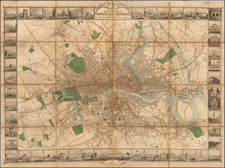 British Isles and London Map By John Tallis