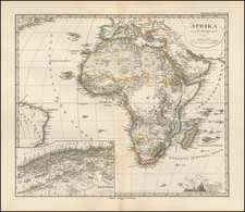 Africa and Africa Map By Adolf Stieler