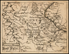 Poland Map By Jacob Sandrart