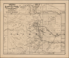 Colorado and Colorado Map By George F. Cram