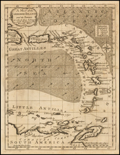 Caribbean Map By Scots Magazine