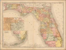 Florida Map By Rand McNally & Company