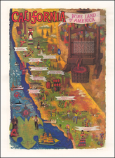 Pictorial Maps and California Map By Amado Gonzalez