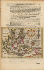 Southeast Asia, Philippines and Australia Map By Jodocus Hondius / Samuel Purchas