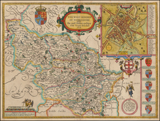 British Counties Map By John Speed