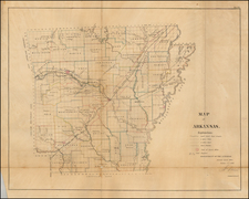 South and Arkansas Map By U.S. General Land Office