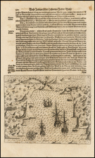 Brazil Map By Theodor De Bry / Matthaeus Merian