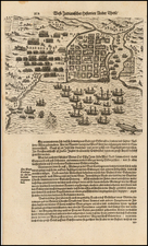 Caribbean Map By Theodor De Bry / Matthaeus Merian